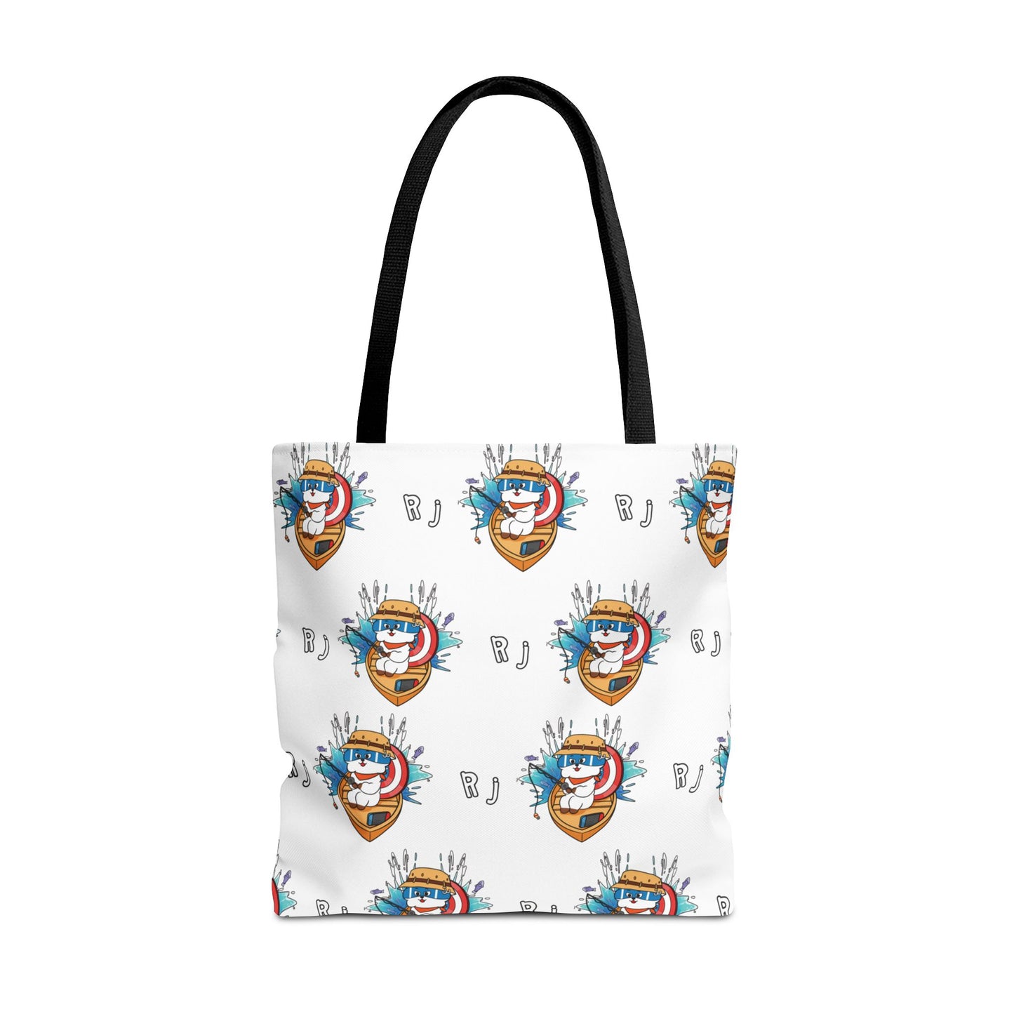 BT21 RJ White Tote Bag Pattern Design