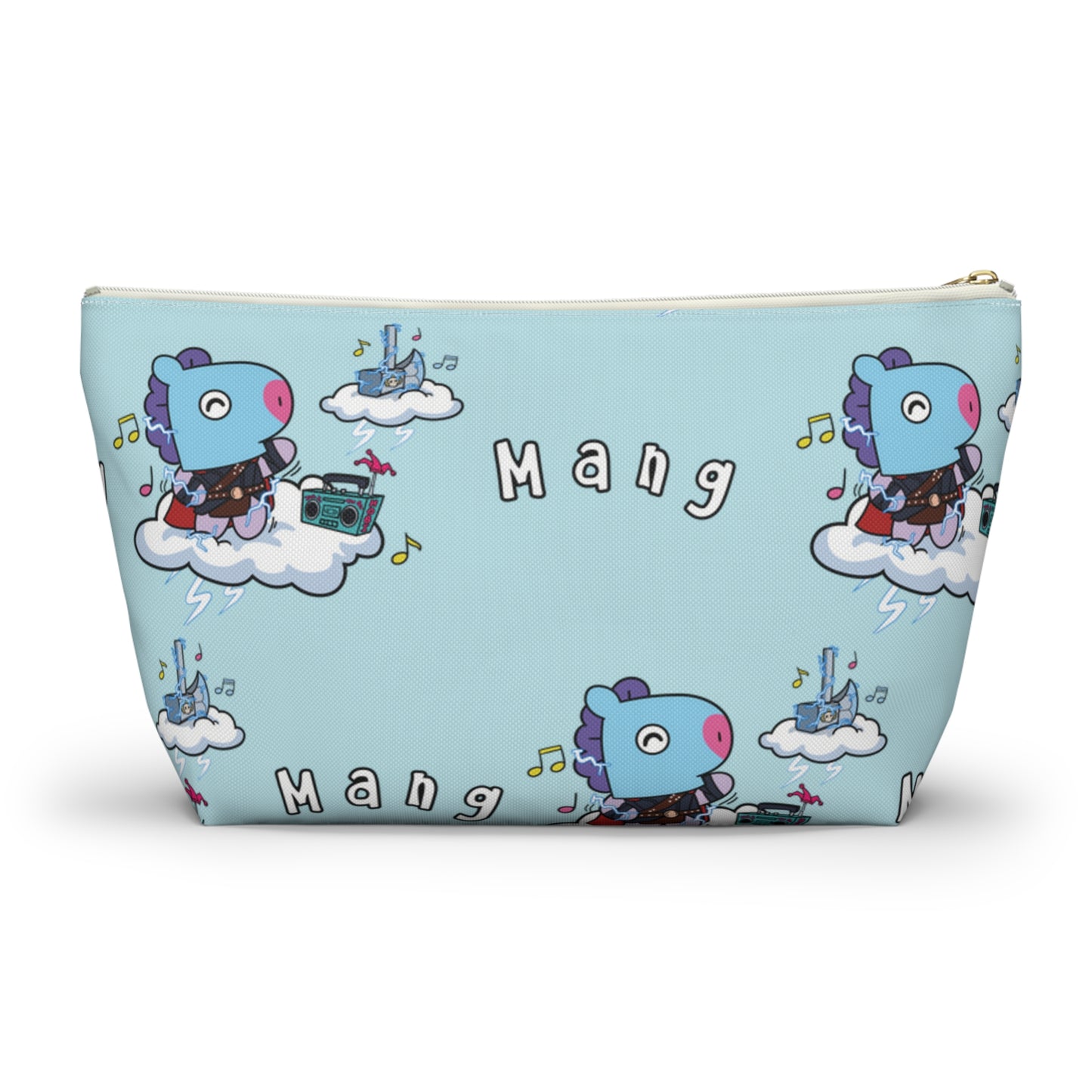 BT21 Mang Blue Pattern Travel Bag