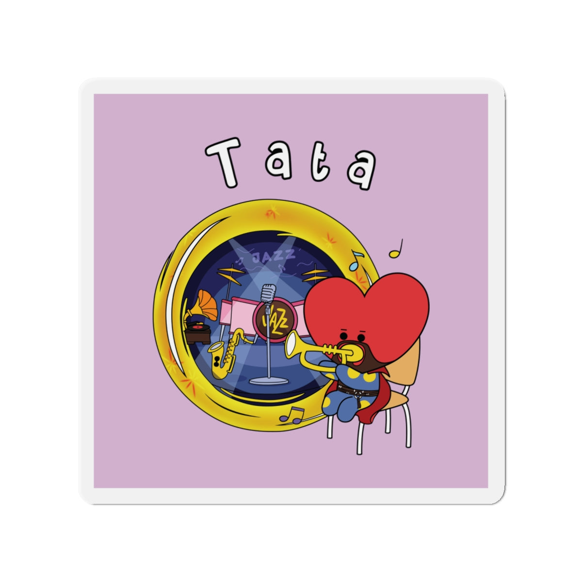BT21 Tata Purple Magnet