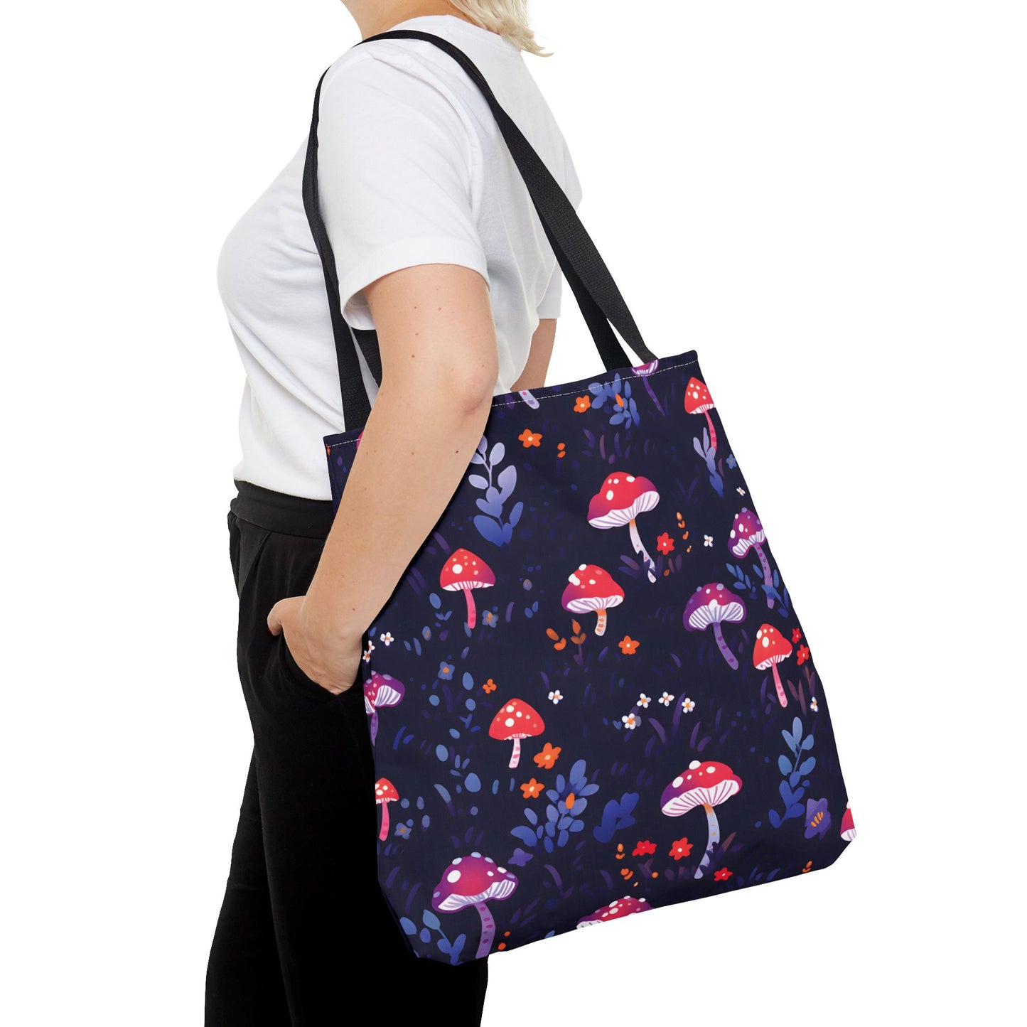 Mushroom Pattern Tote Bag Design 9