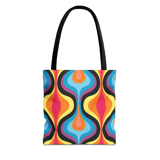 Retro Pattern Tote Bag Design 1