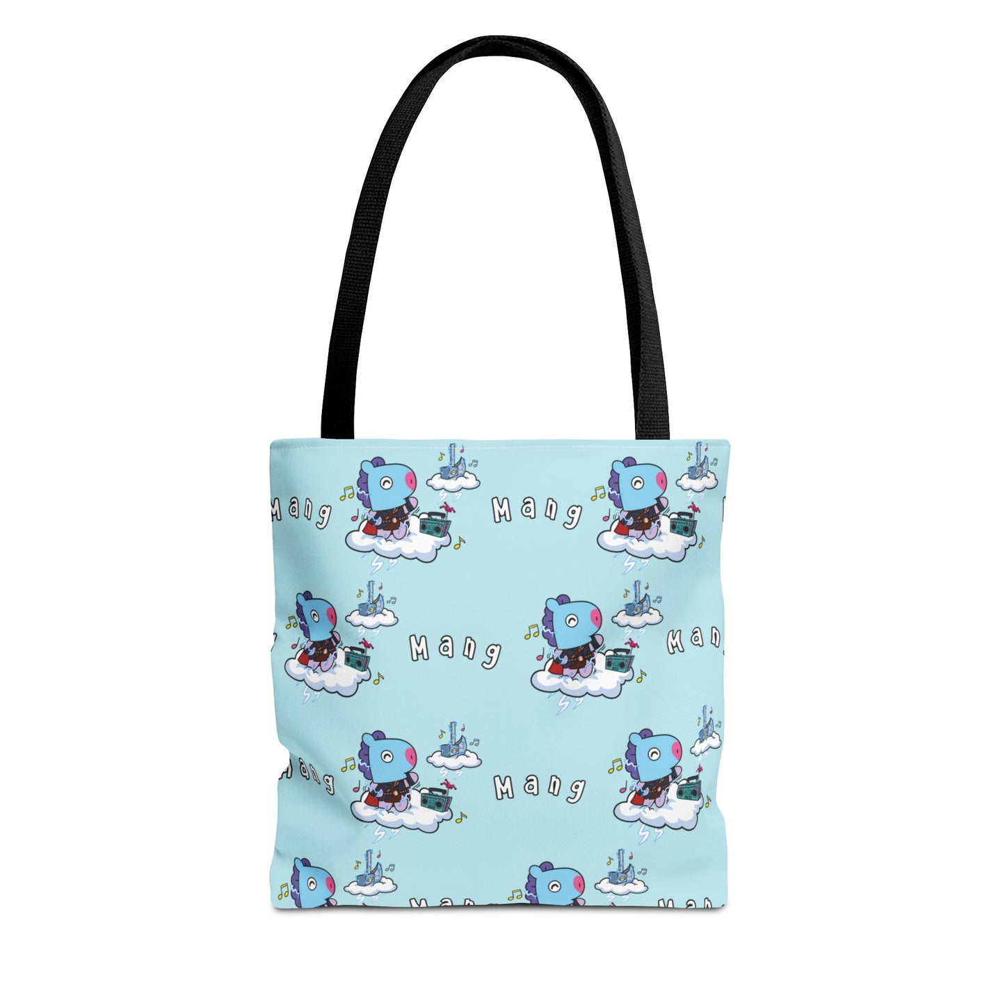 BT21 Mang Blue Tote Bag Pattern Design