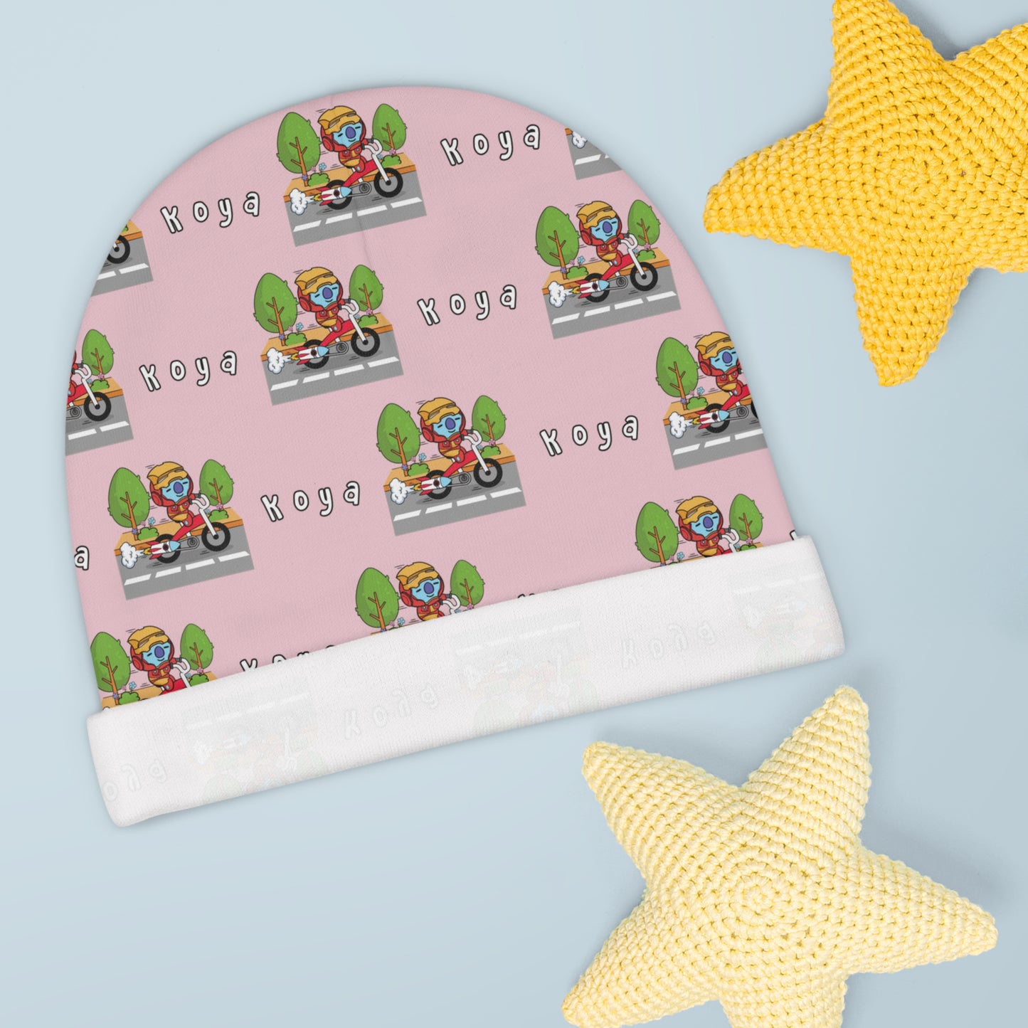 BT21 Koya Pink Baby Beanie Pattern