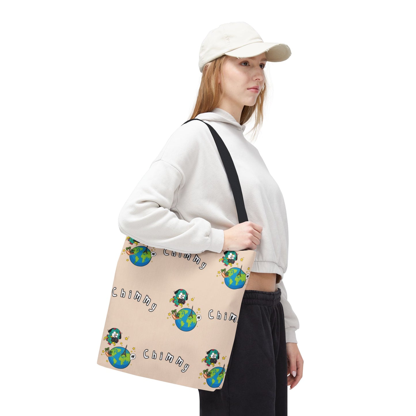 BT21 Chimmy Beige Tote Bag Pattern Design