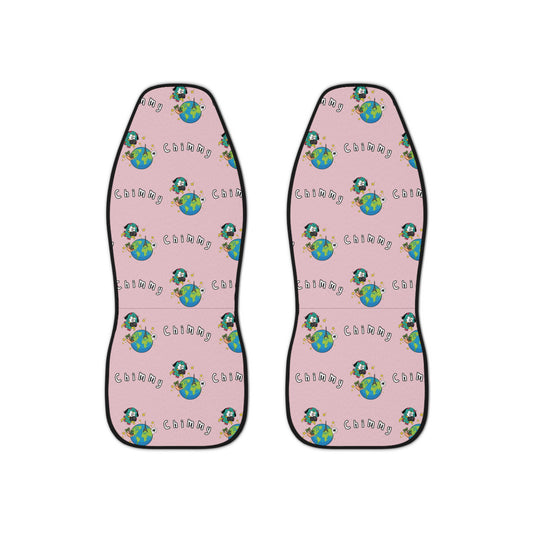 BT21 Chimmy Pink Car Seat Cover Pattern Design - Identical Set of 2