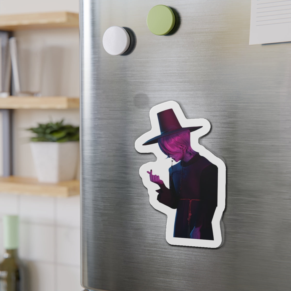 Kpop Demon Hunters Saja Boys Mystery Saja Demon Form Finger Heart Magnet