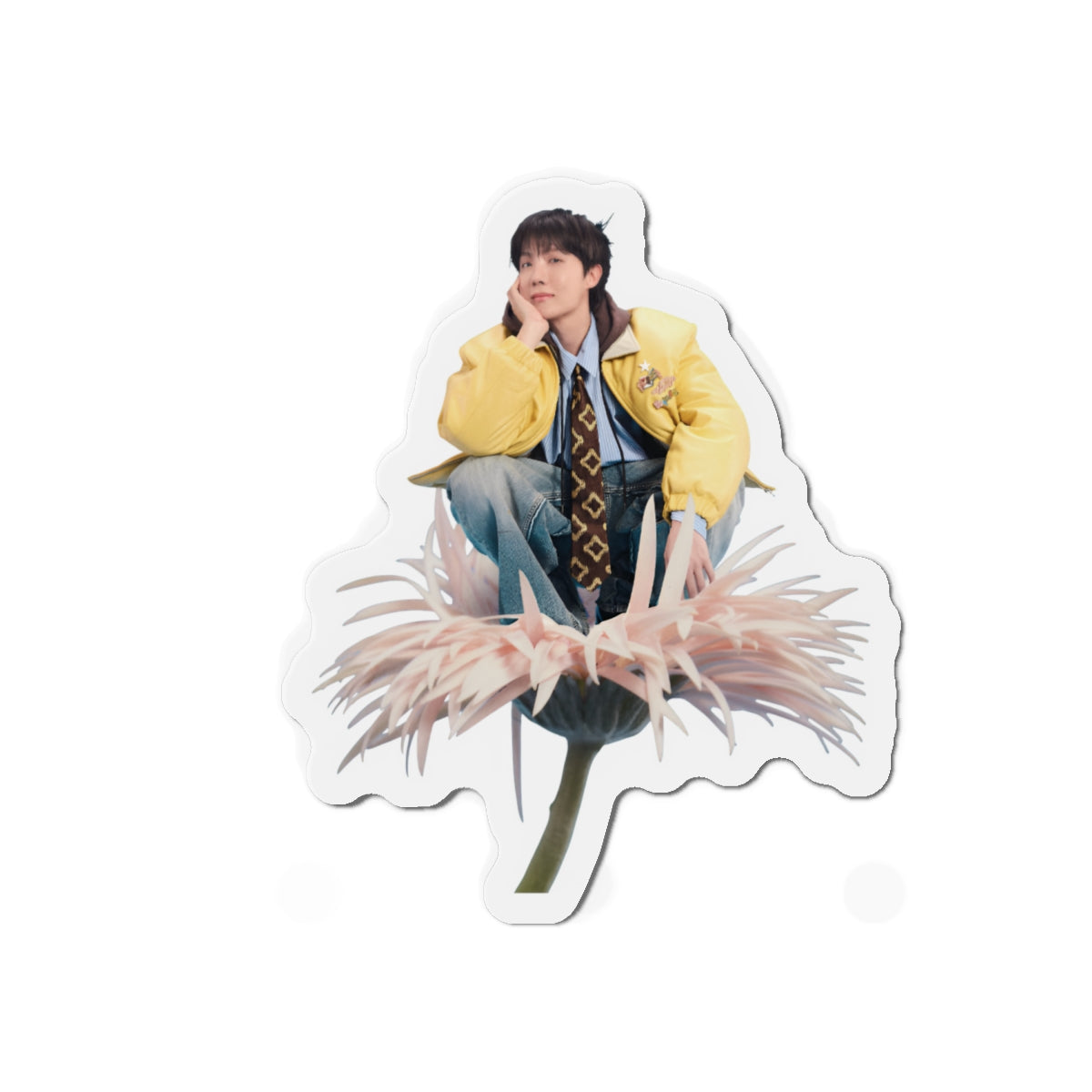 Jhope Sweet Dreams Sitting on a Flower Photoshoot Magnet