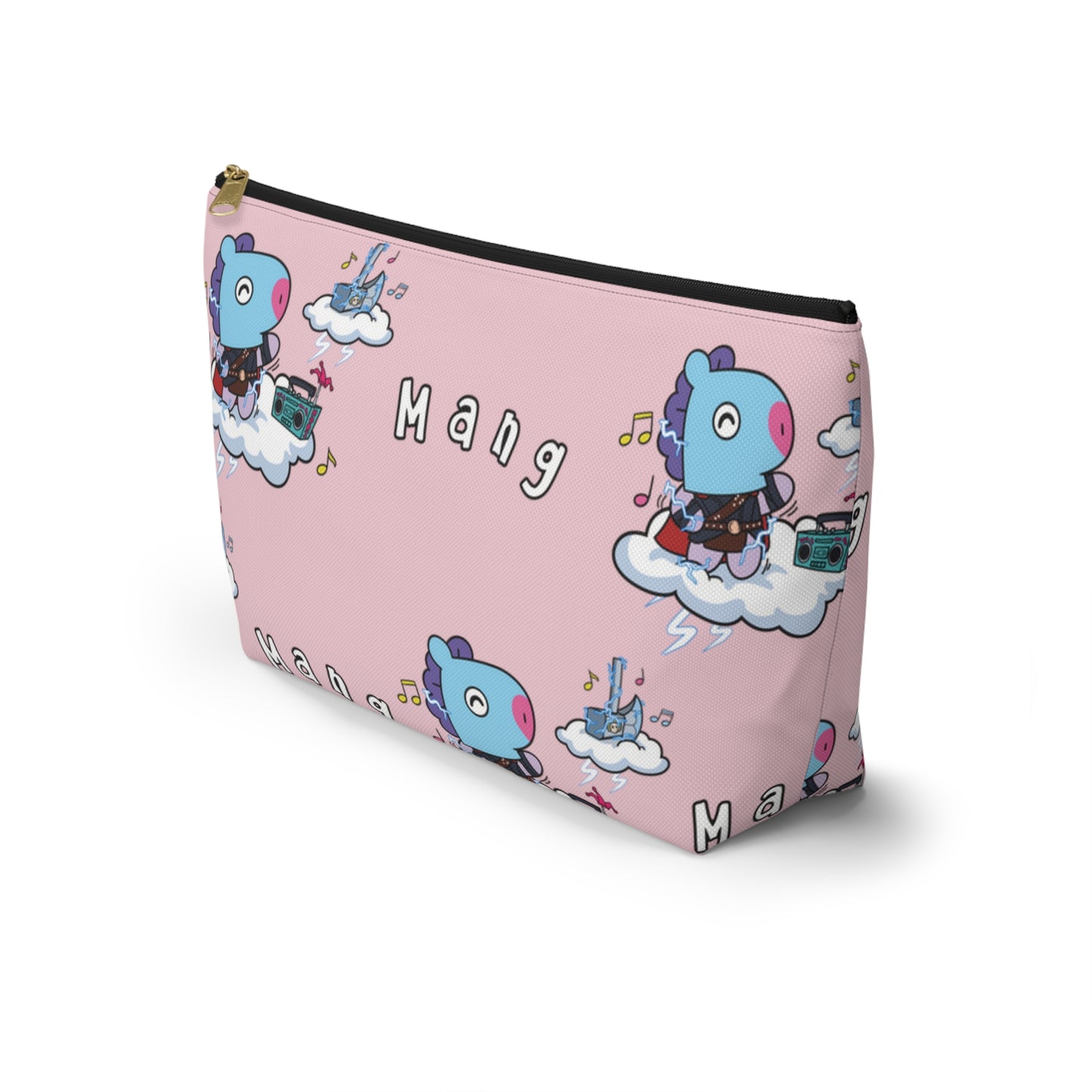 BT21 Mang Pink Pattern Travel Bag