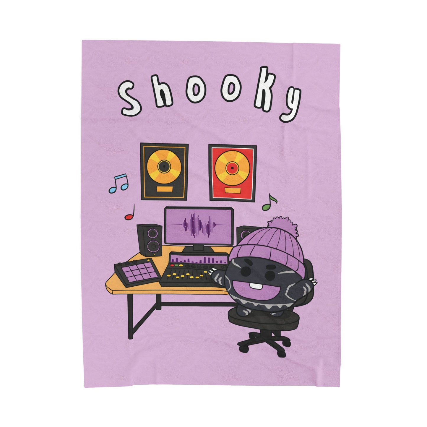 Purple Shooky Blanket - BT21 Single Design