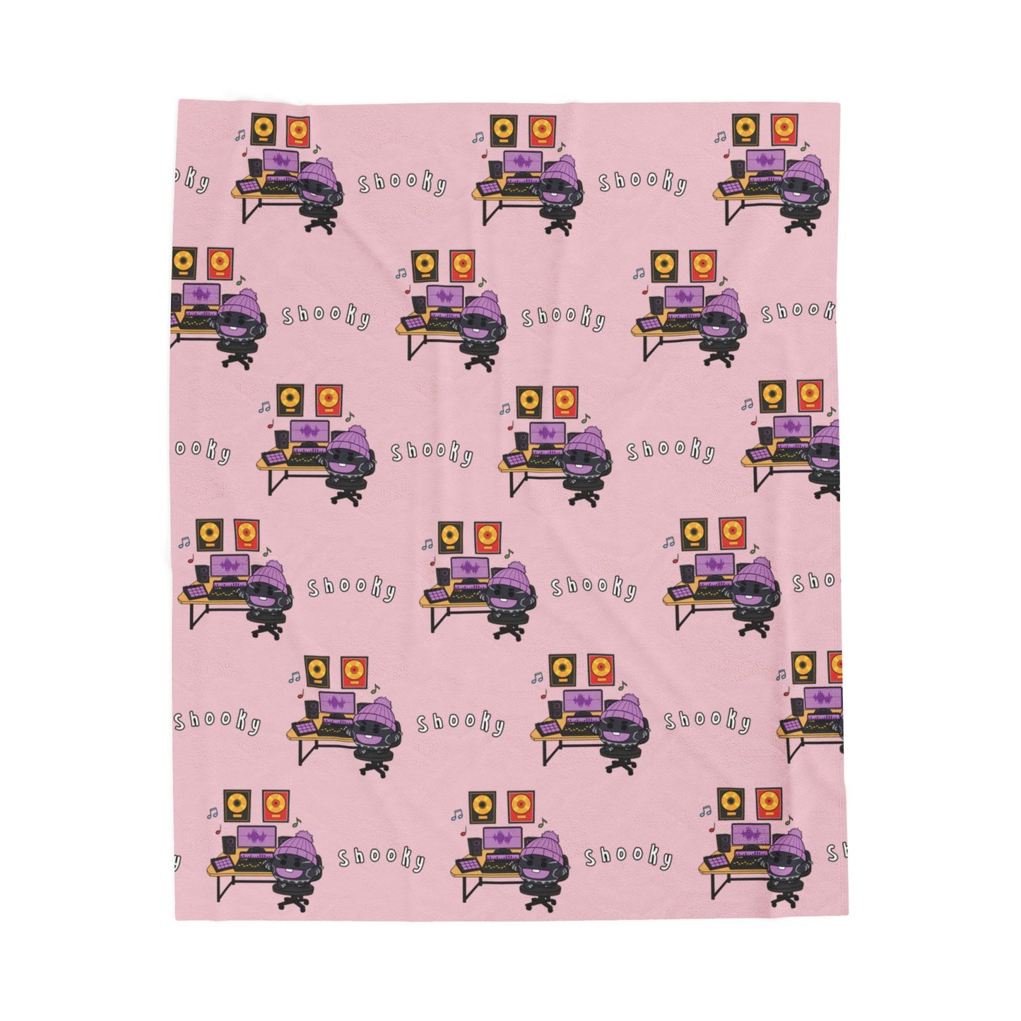 Pink Shooky Blanket - BT21 Pattern Design