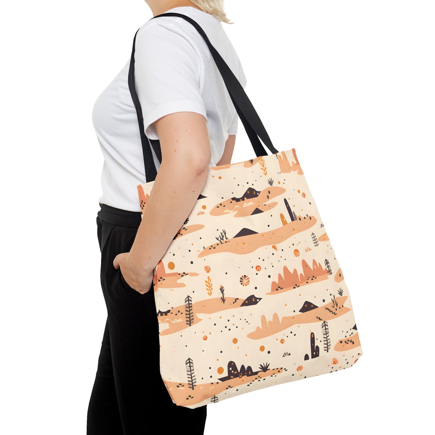 Desert Pattern Tote Bag Design 1