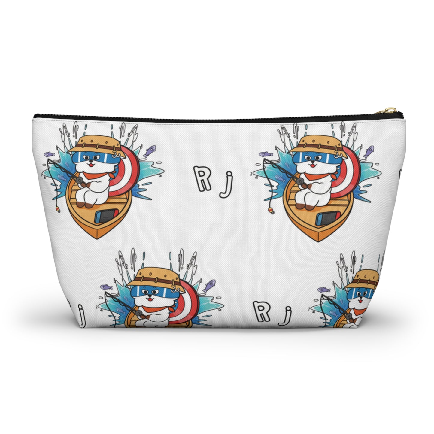 BT21 RJ White Pattern Travel Bag
