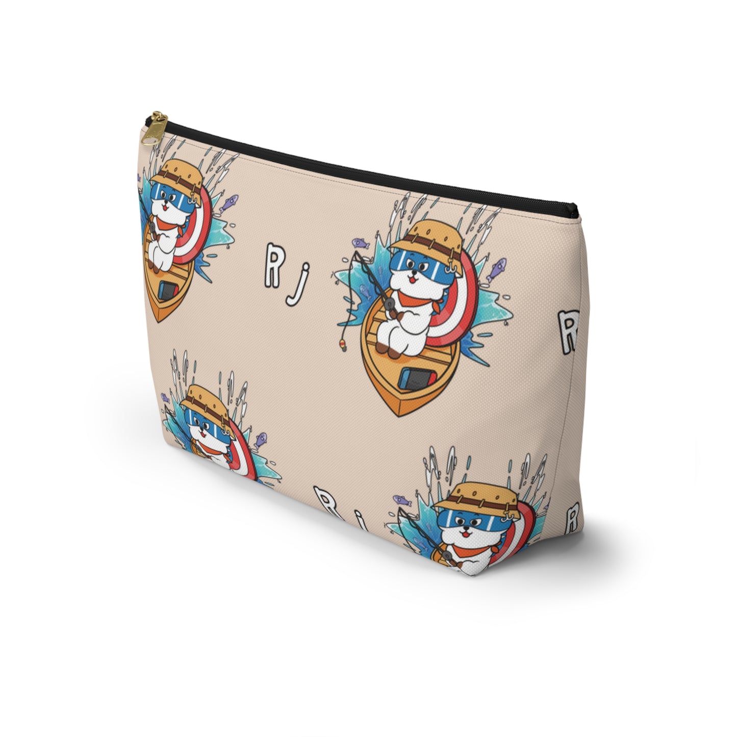 BT21 RJ Beige Pattern Travel Bag