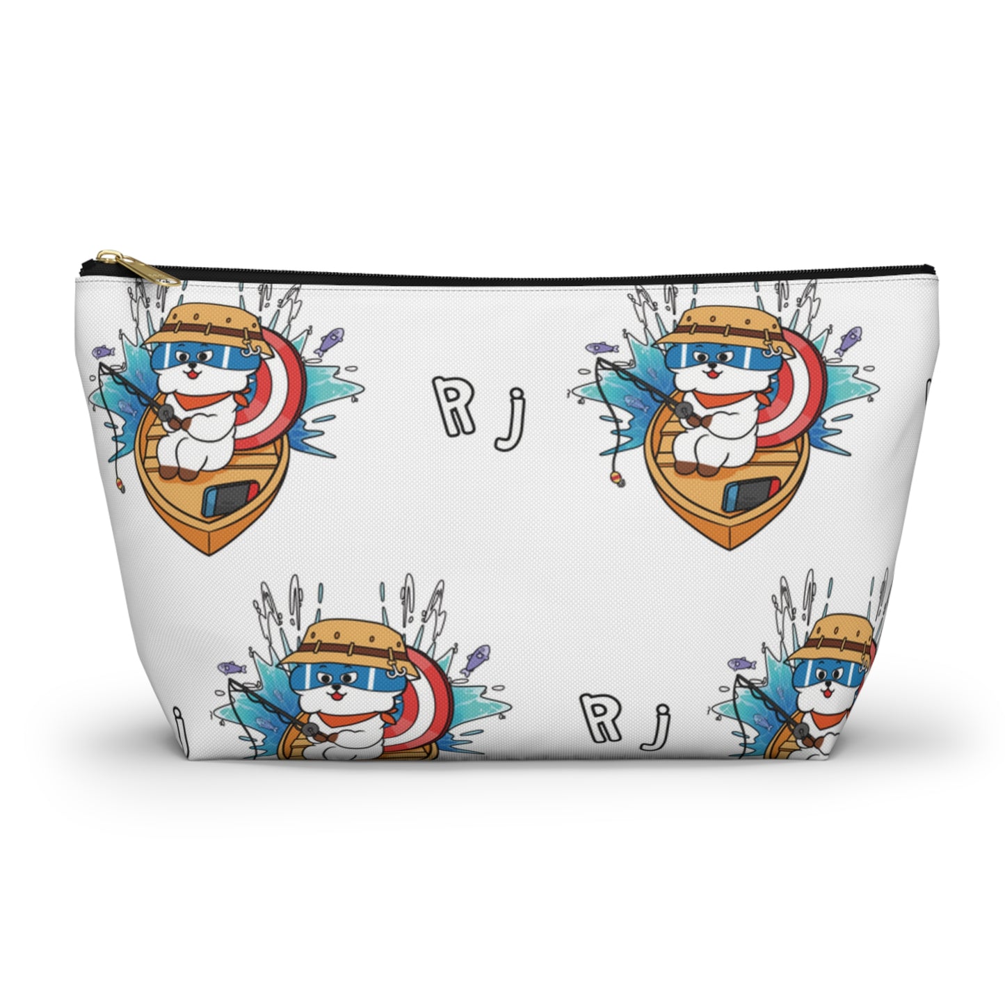 BT21 RJ White Pattern Travel Bag