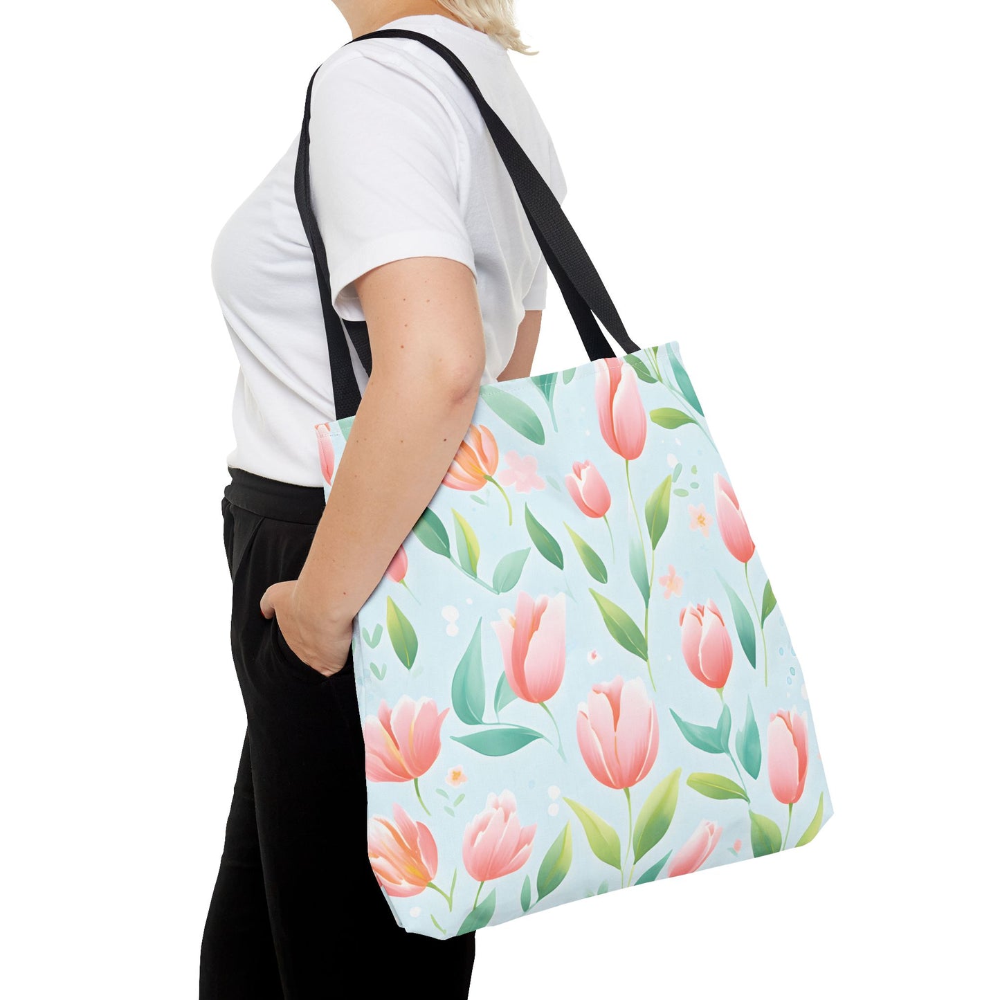 Tulips Pattern Tote Bag Design 3