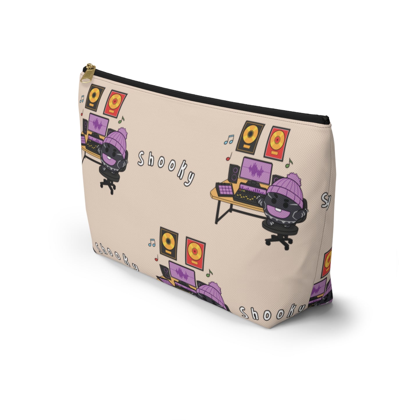 BT21 Shooky Beige Pattern Travel Bag