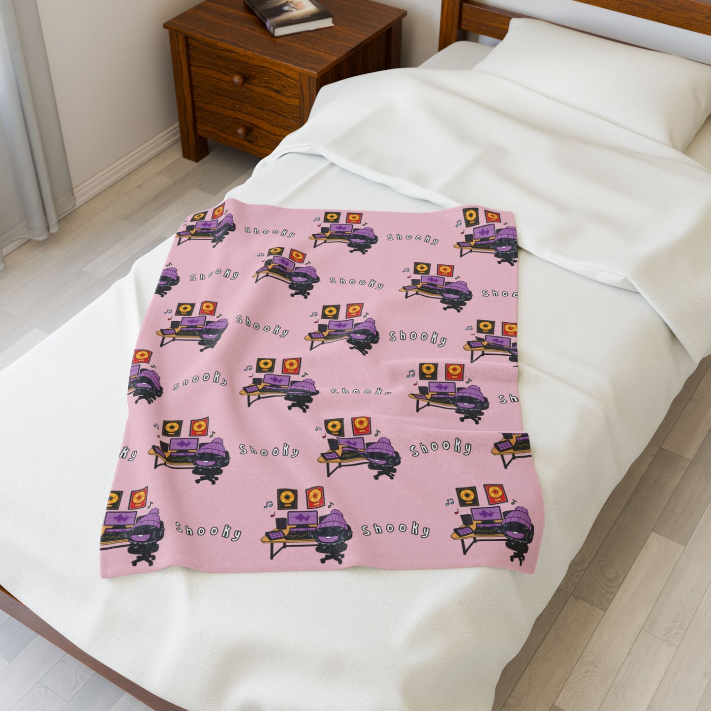 Pink Shooky Blanket - BT21 Pattern Design