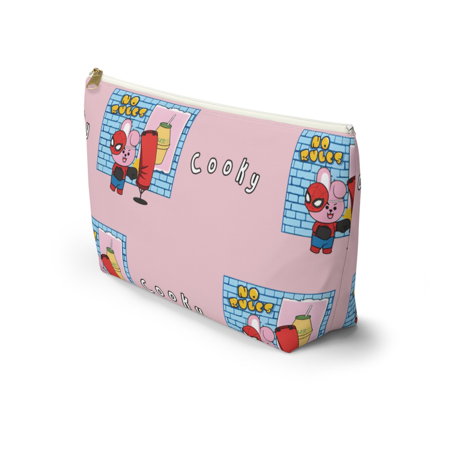 BT21 Cooky Pink Pattern Travel Bag