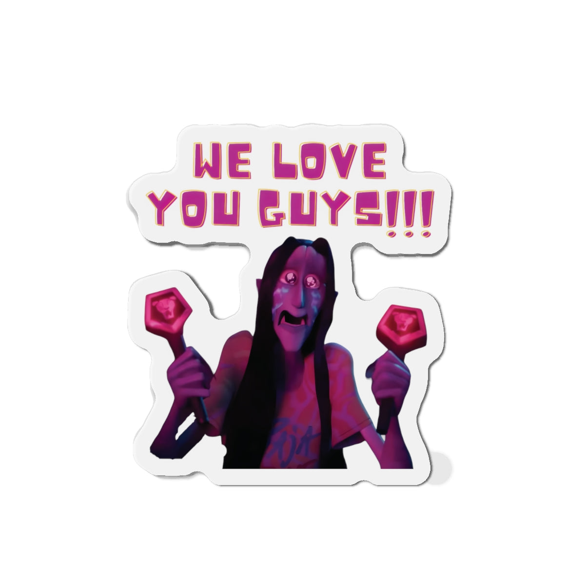 Kpop Demon Hunters Demon Saja Boys Fan We Love You Guys Magnet