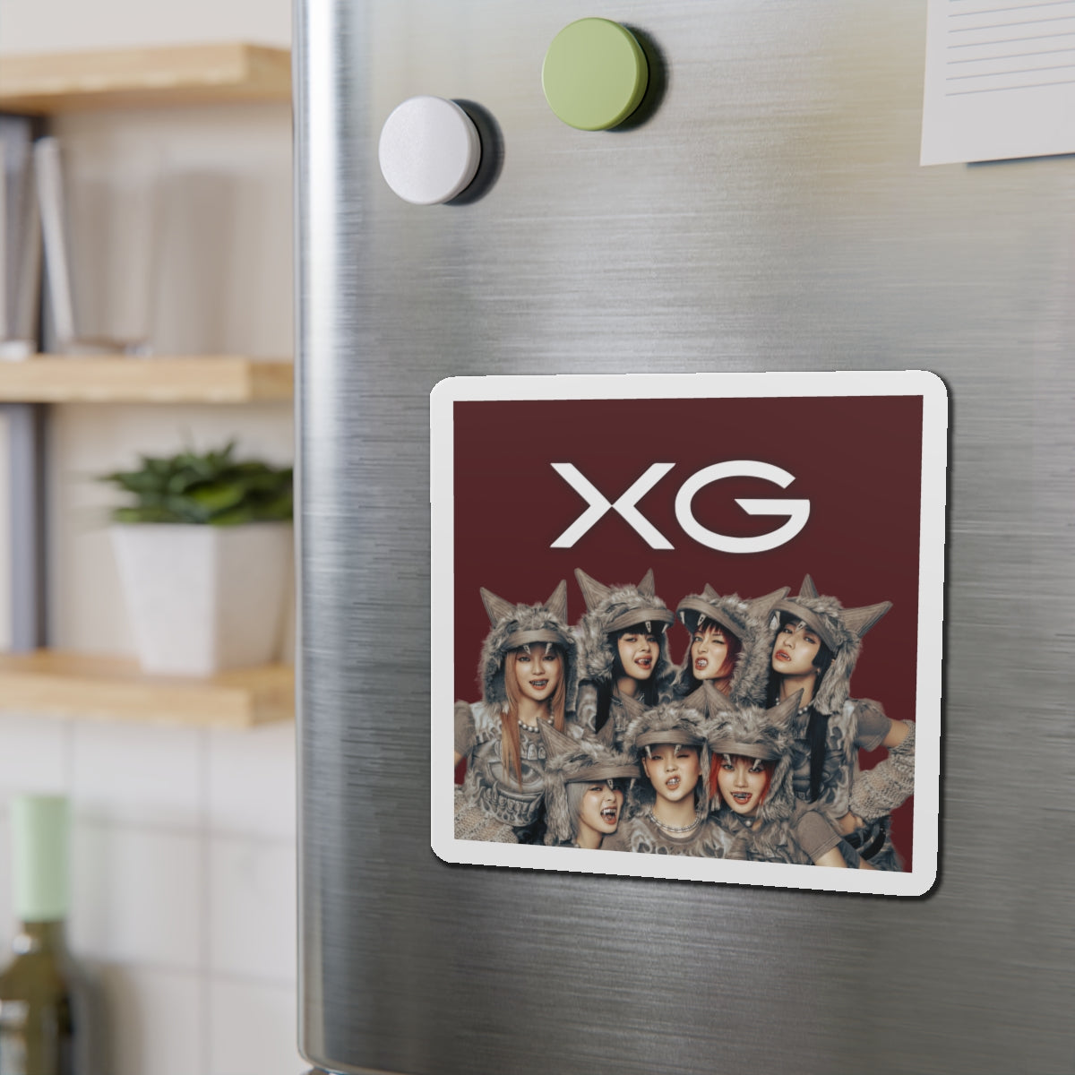 Maroon BG XG Woke Up Magnet 1