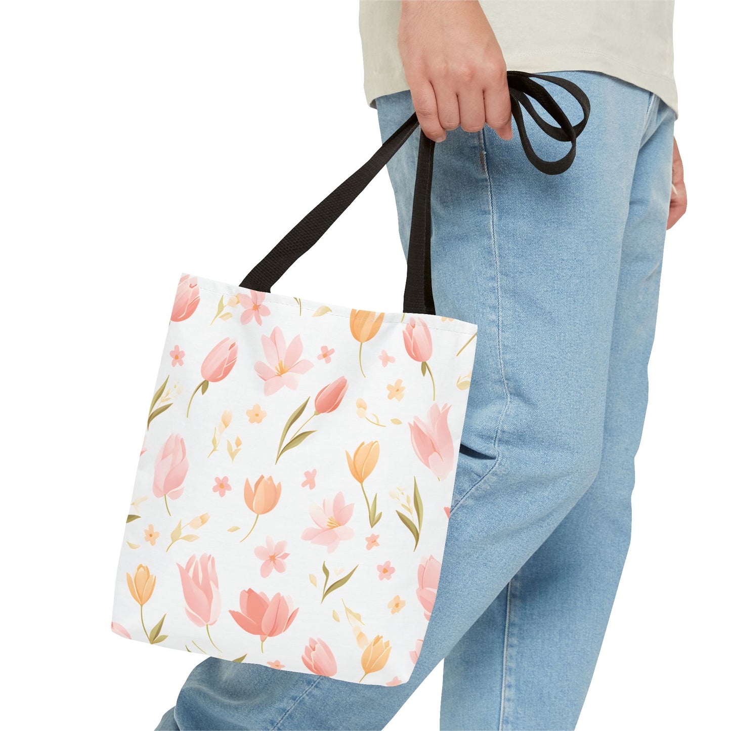 Tulips Pattern Tote Bag Design 1