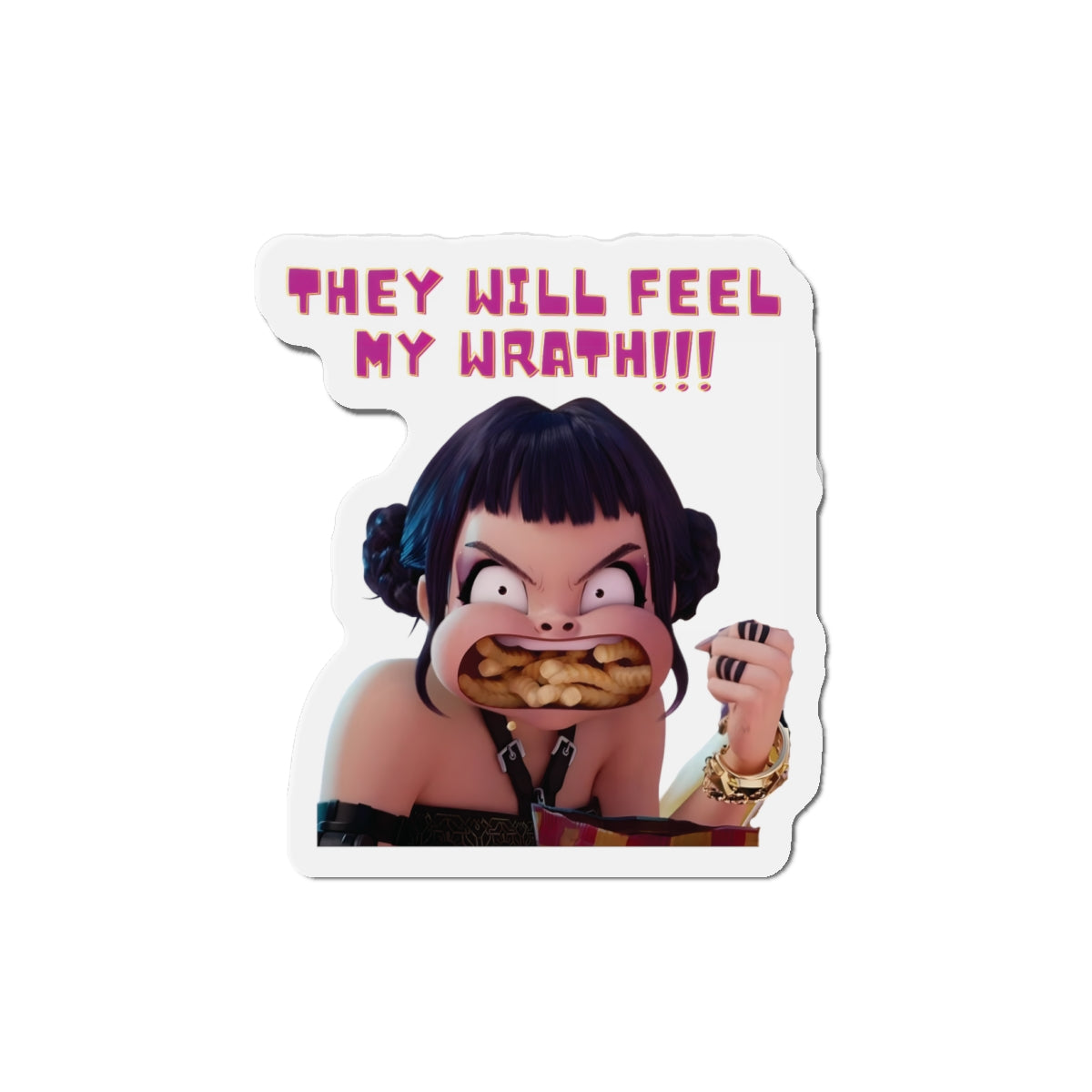 Kpop Demon Hunters Huntrix Zoey They Will Feel My Wrath Magnet