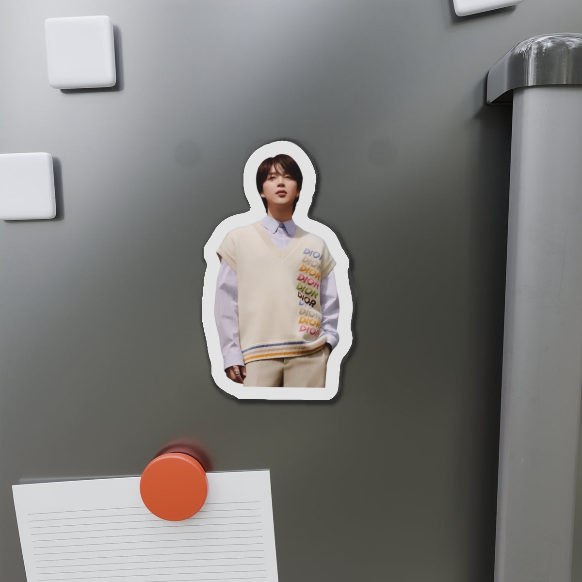 BTS Park Jimin Dior Photoshoot Wearing a Sweater Magnet