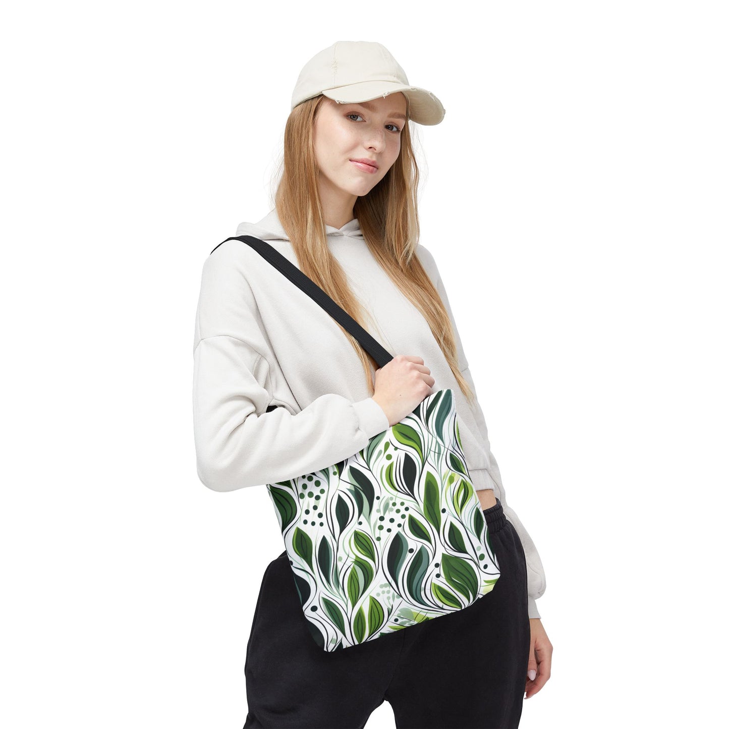 Plant Pattern Tote Bag Design 1