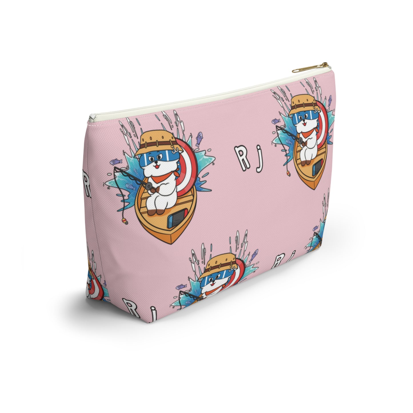 BT21 RJ Pink Pattern Travel Bag