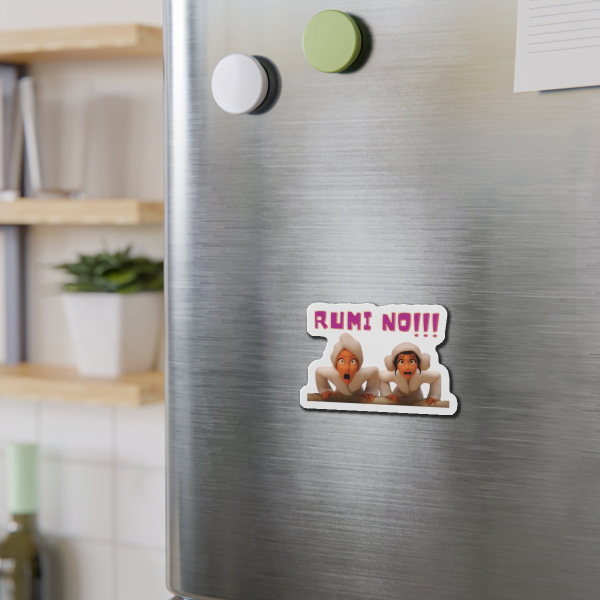 Kpop Demon Hunters Huntrix Mira And Zoey Couch No More Relaxy Time Magnet