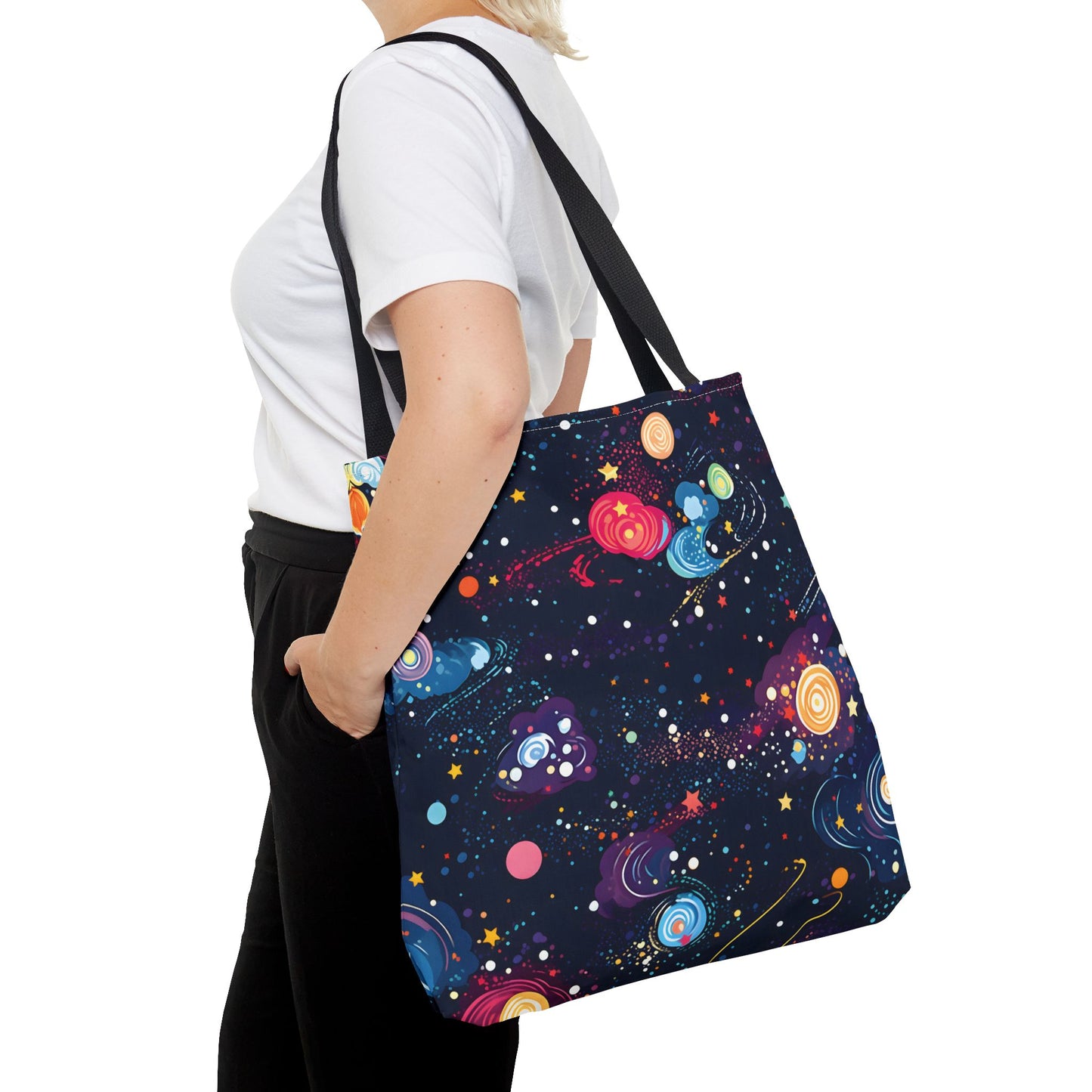 Colorful Space Pattern Tote Bag Design 4
