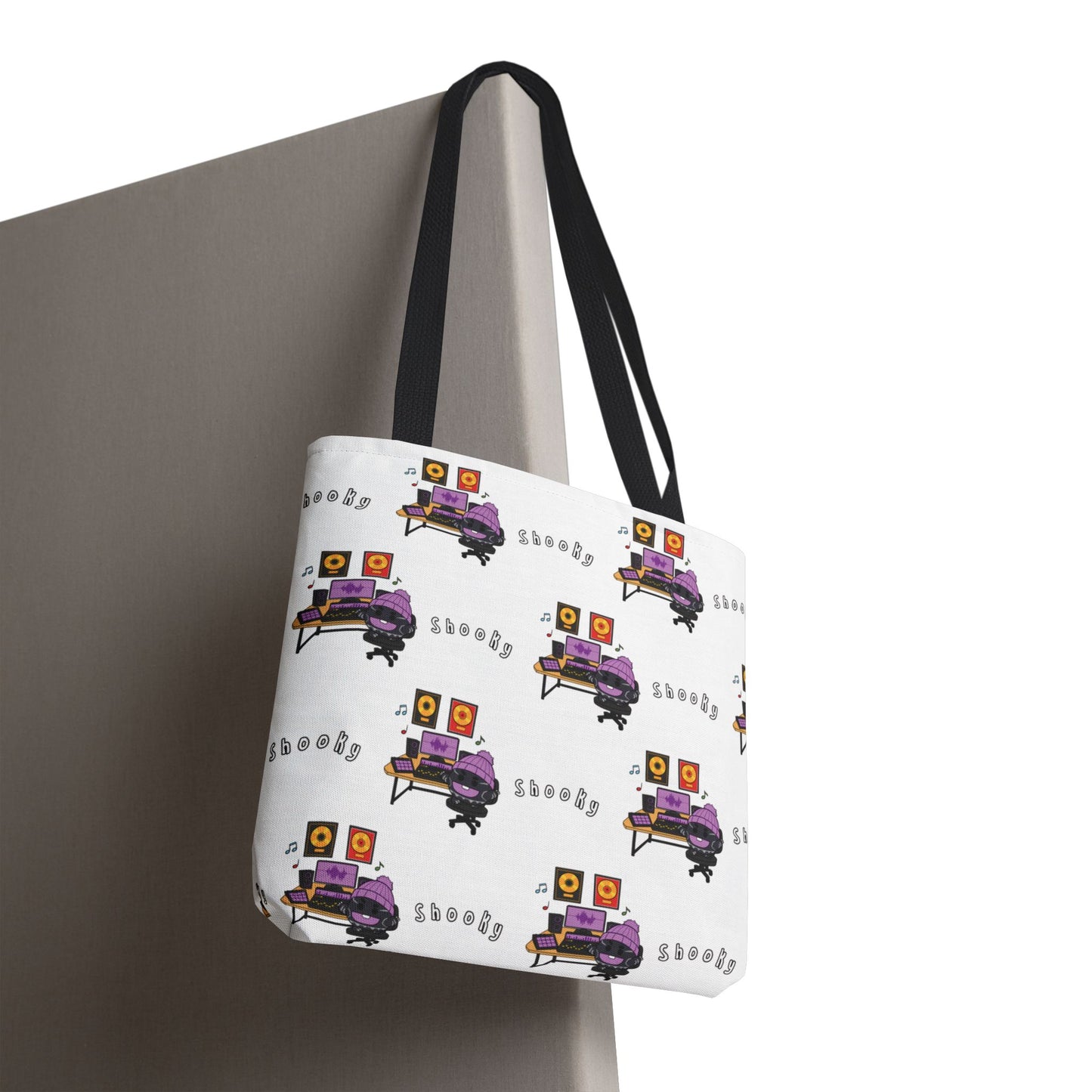 BT21 Shooky White Tote Bag Pattern Design
