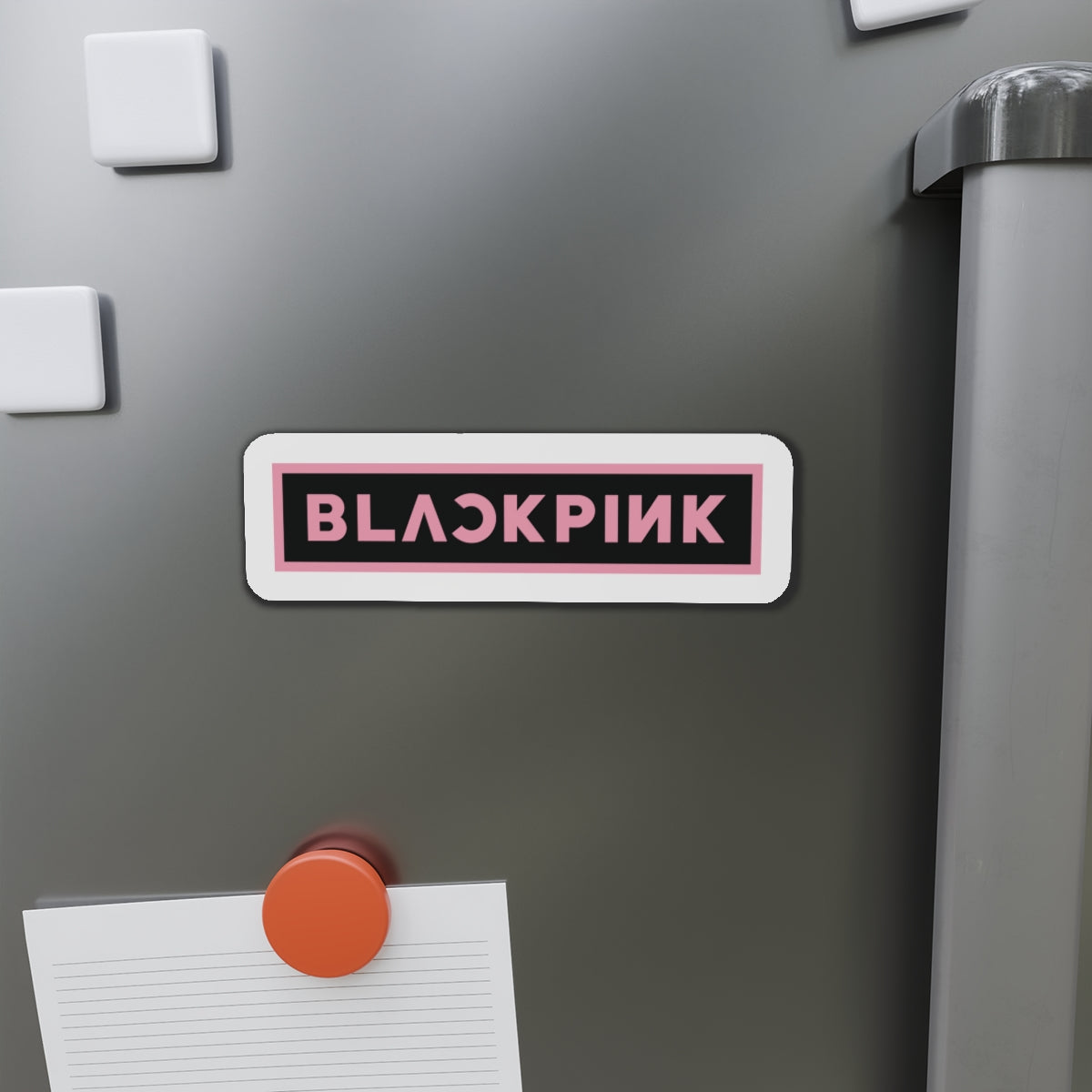 Black Pink Logo Magnet