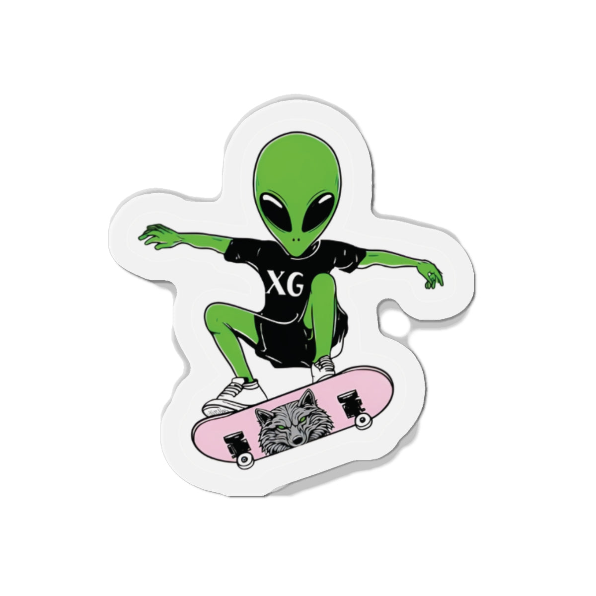 XG Alphaz Fan Merch Alien Skateboarding Magnet