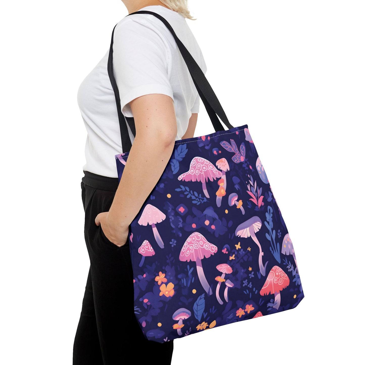 Mushroom Pattern Tote Bag Design 4