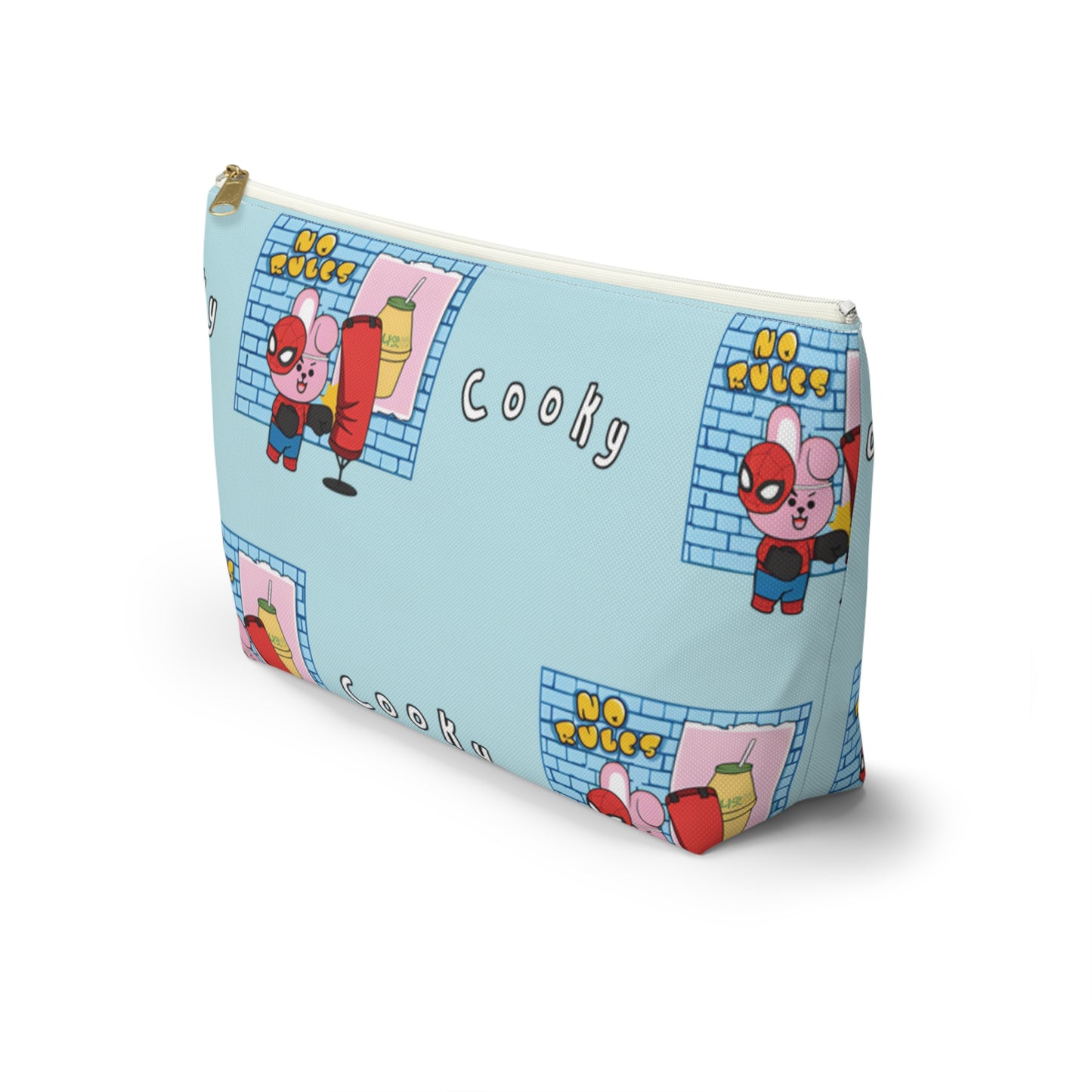 BT21 Cooky Blue Pattern Travel Bag