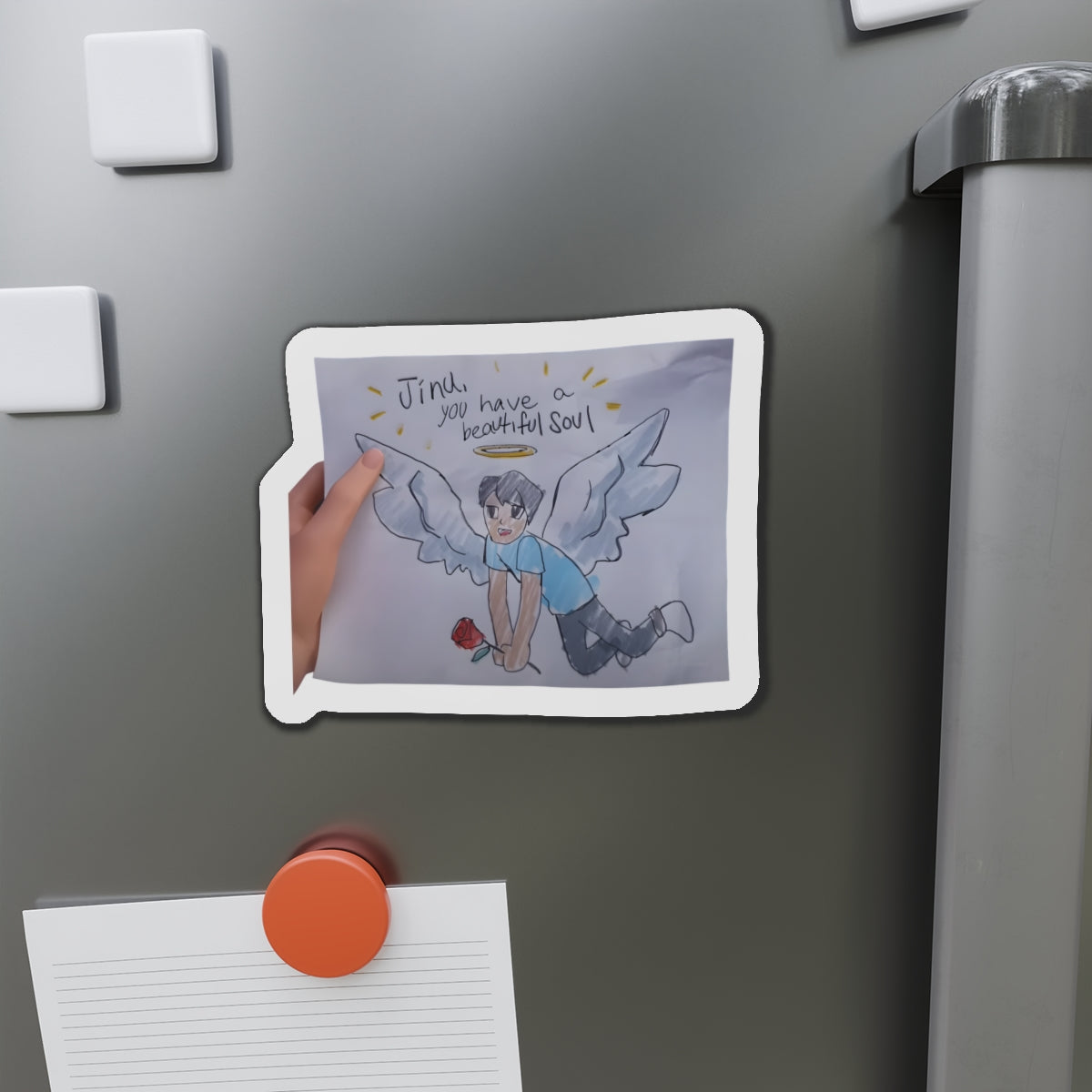 Kpop Demon Hunters Saja Boys Jinu Beautiful Soul Drawing Magnet