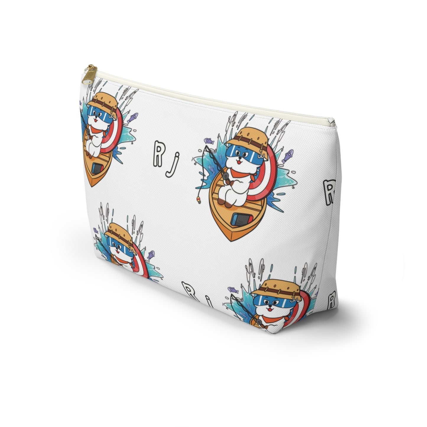 BT21 RJ White Pattern Travel Bag