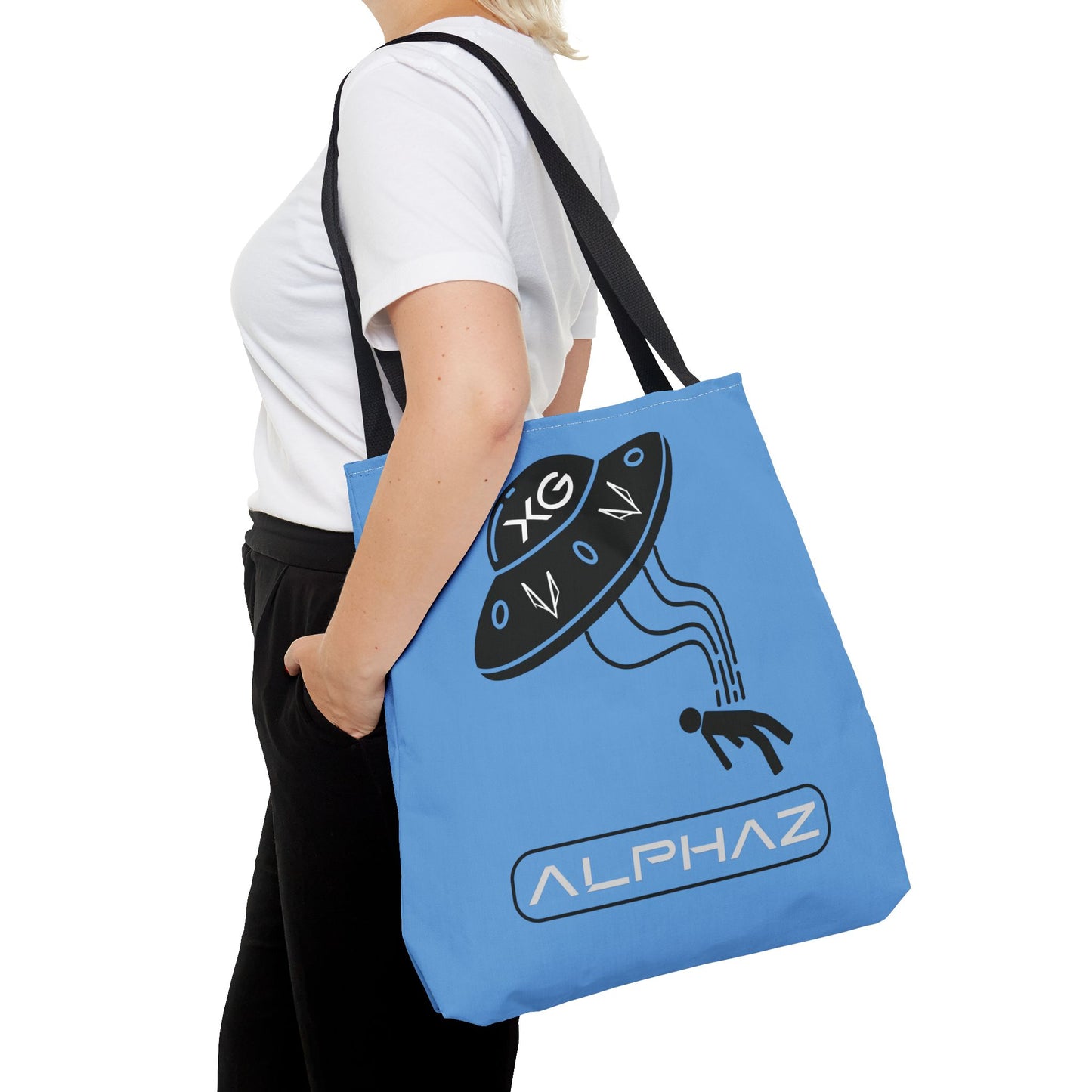 Blue Hinata XG Spaceship Tote Bag Design 6