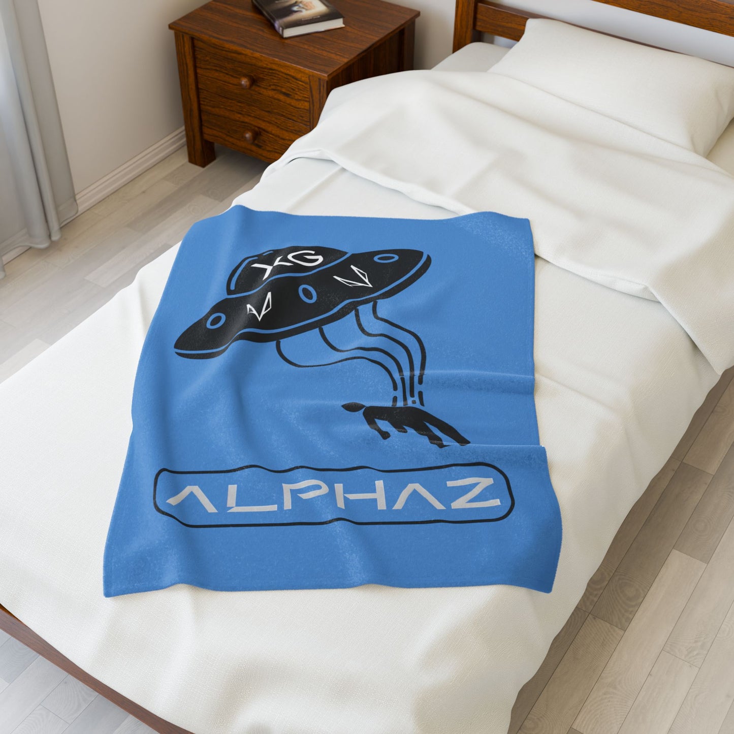 Blue XG Hinata Spaceship Blanket