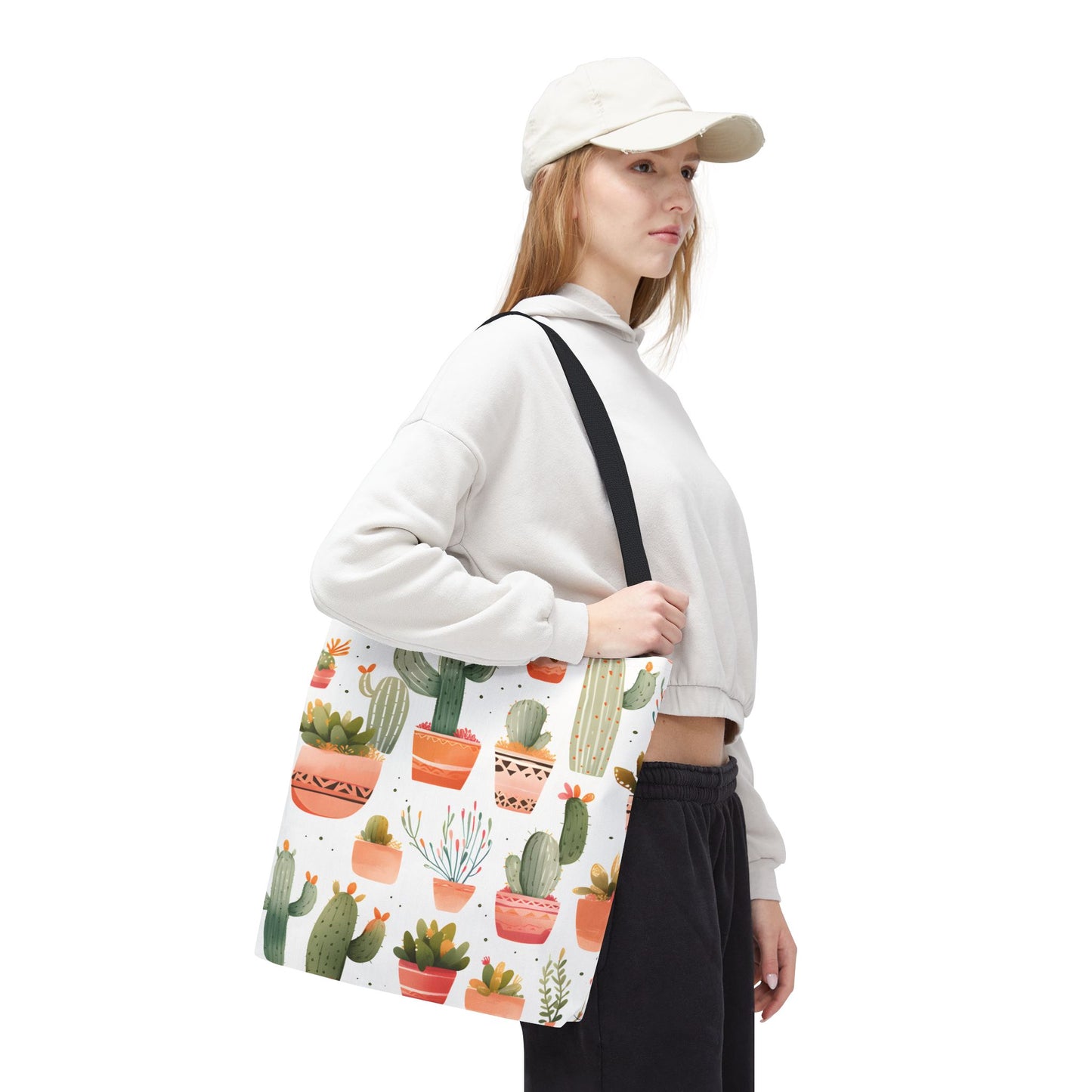 Cactus Pattern Tote Bag Design 11