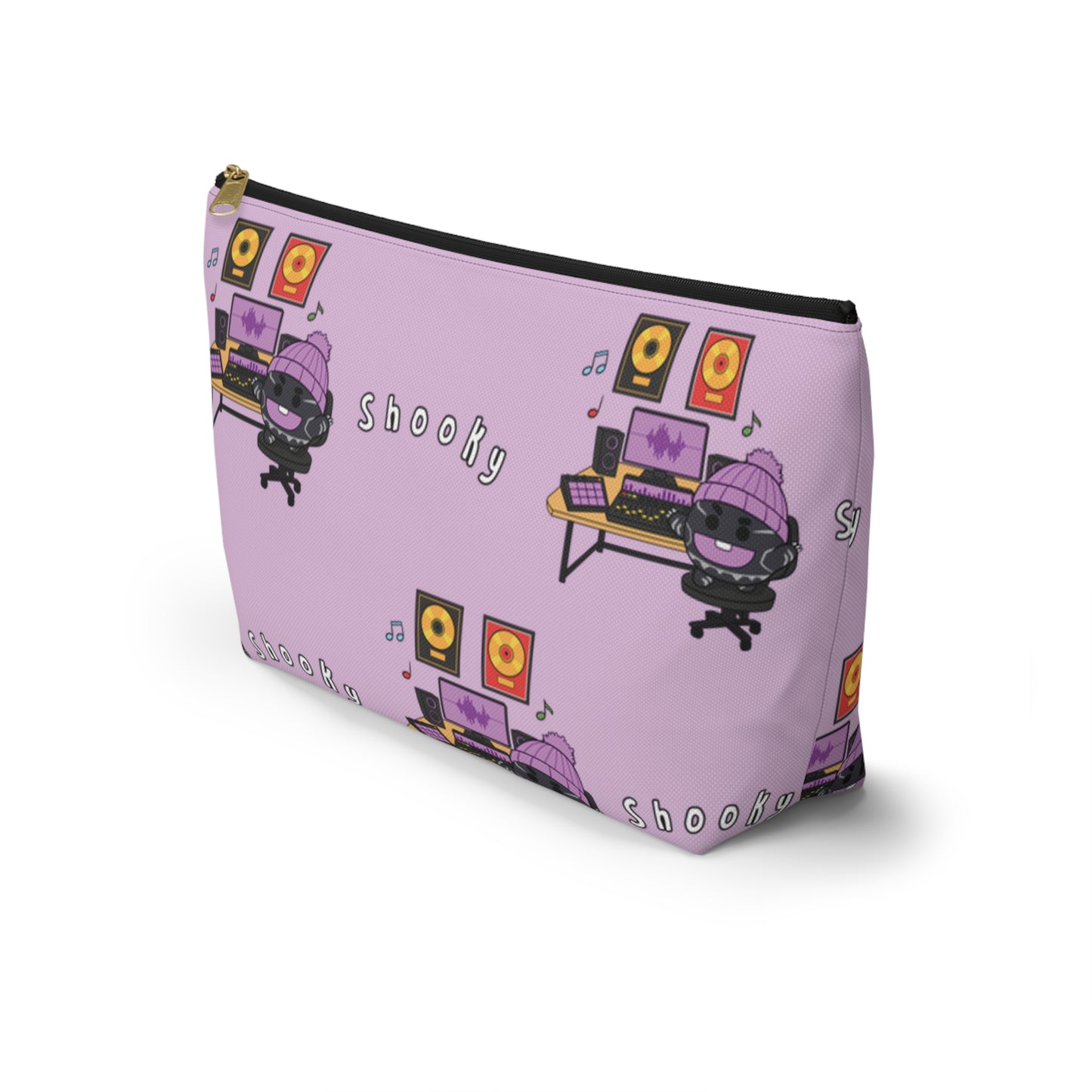 BT21 Shooky Purple Pattern Travel Bag