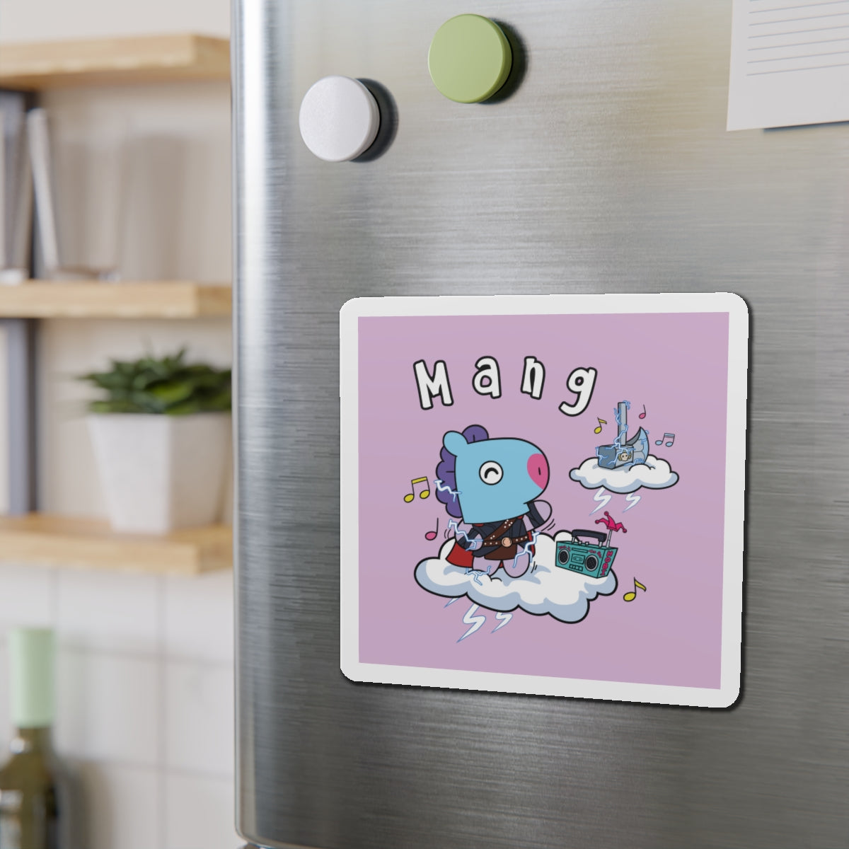 BT21 Mang Purple Magnet