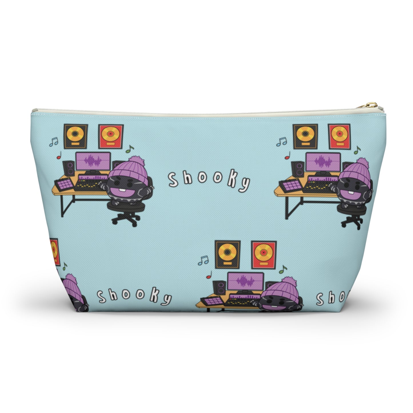 BT21 Shooky Blue Pattern Travel Bag