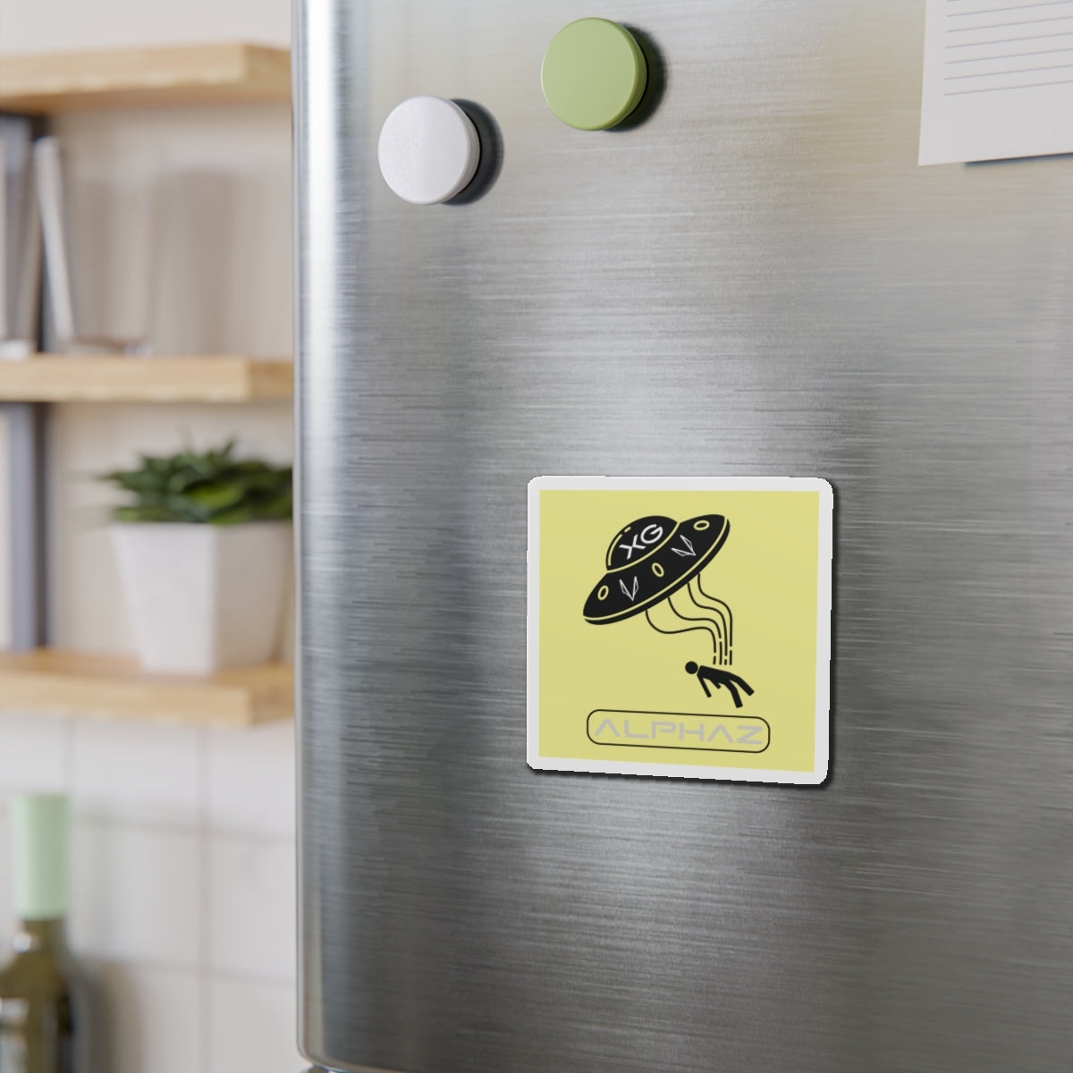 Yellow XG Chisa Spaceship Magnet