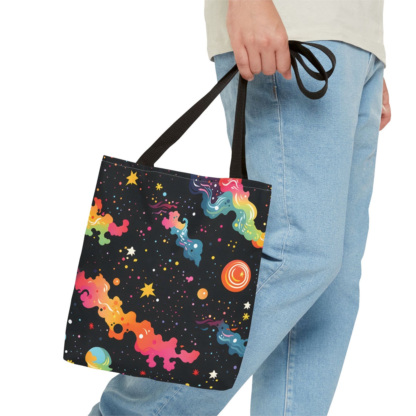 Colorful Space Pattern Tote Bag Design 8