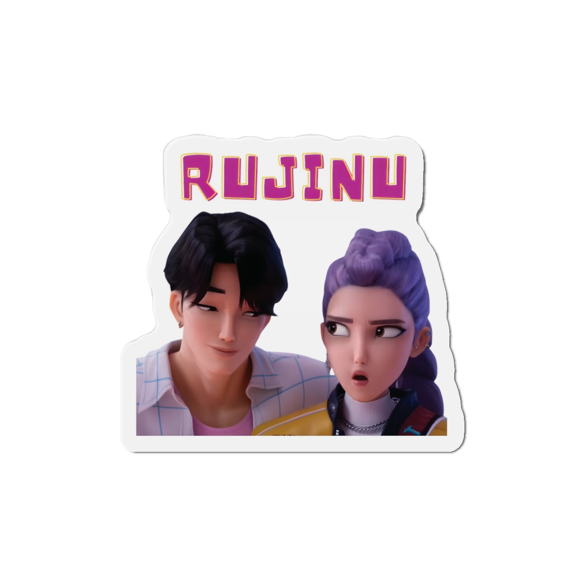 Kpop Demon Hunters Rumi and Jinu Rujinu Fan Signing Magnet