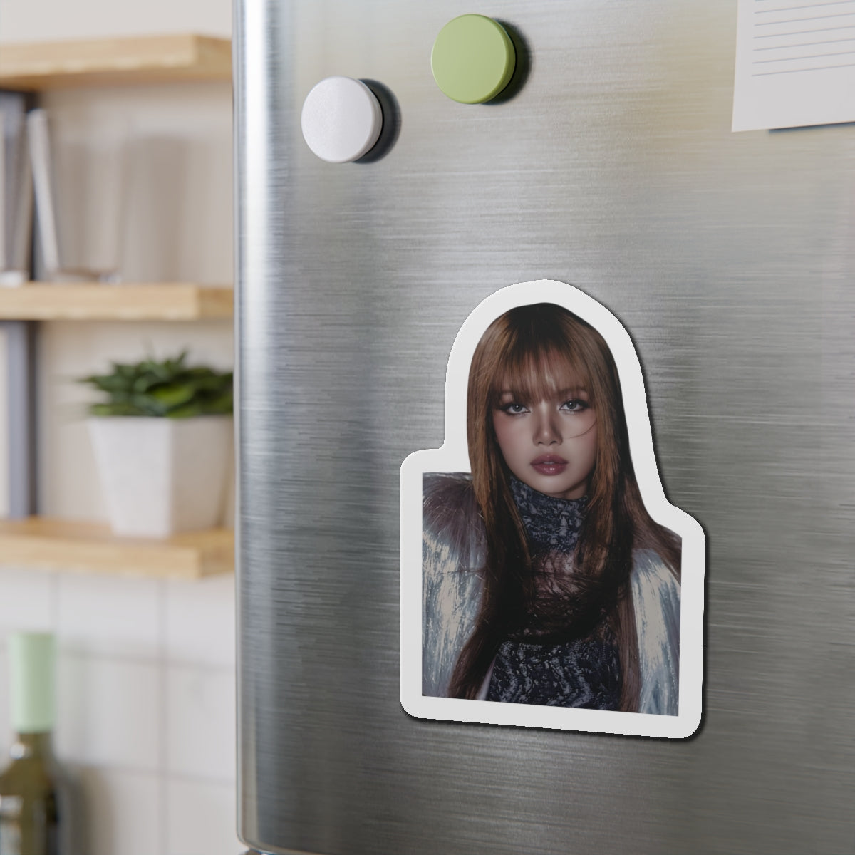 Lalisa Manoban Blackppink Gift for Lisa Fans Lillies Magnet Design 2