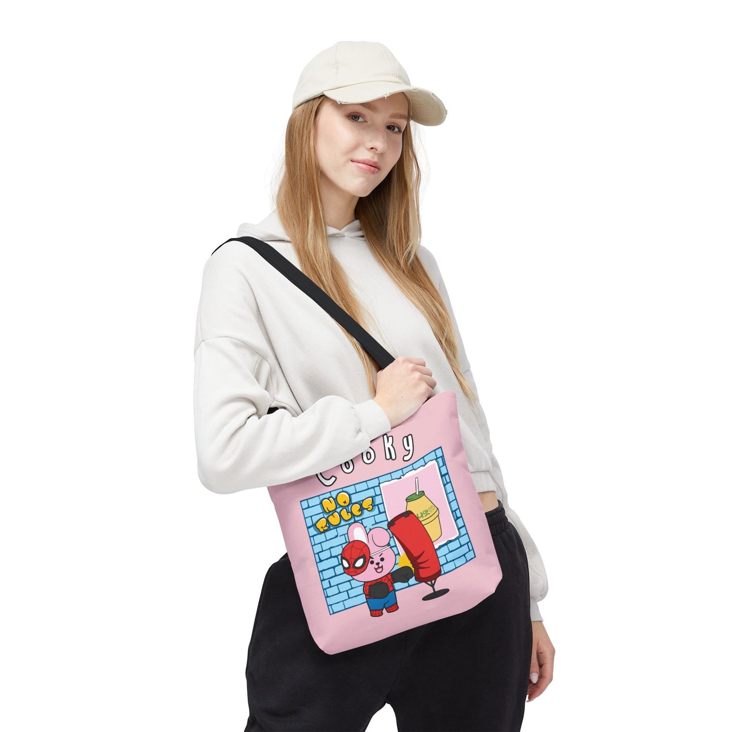 BT21 Cooky Pink Tote Bag Single Design