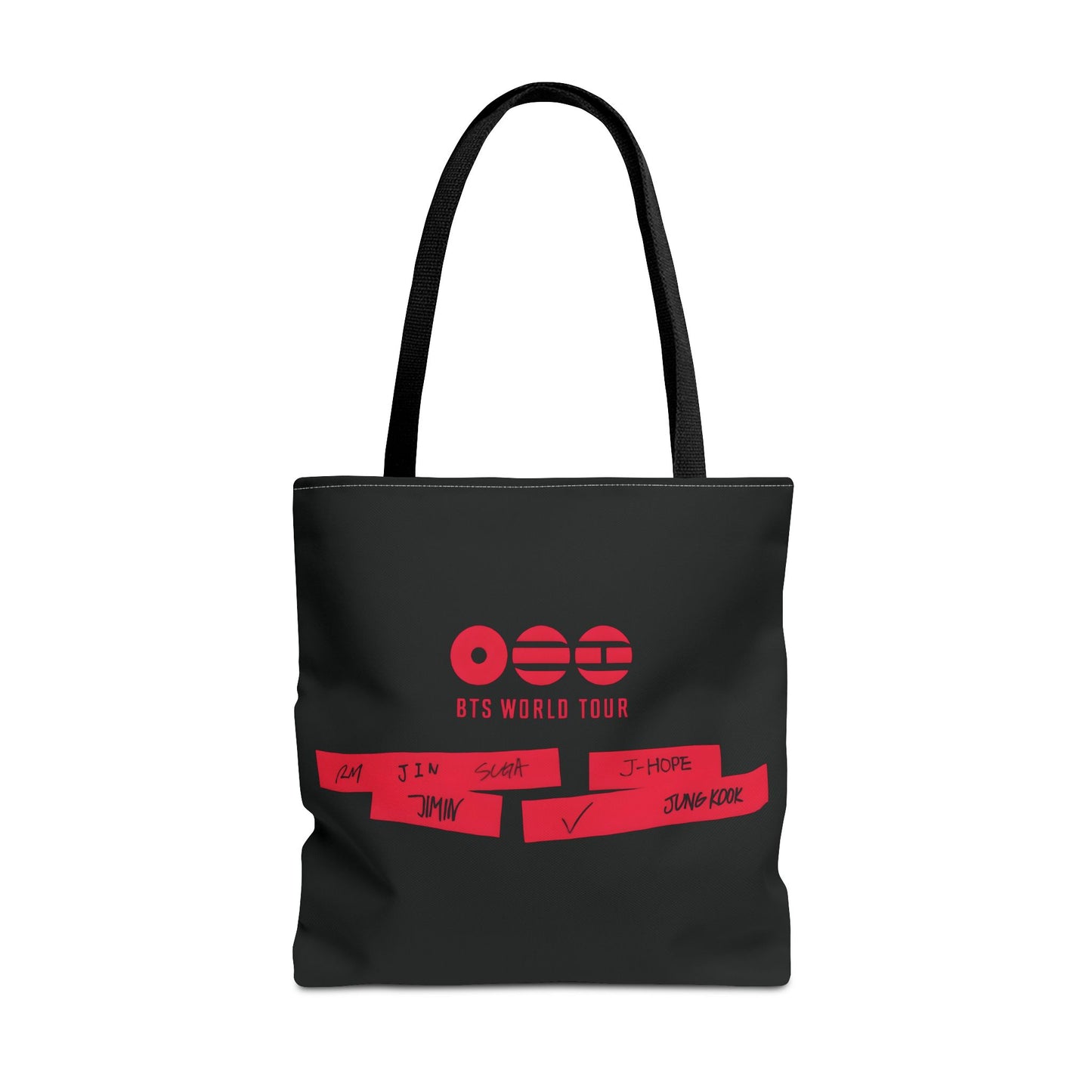 BTS Arirang 2026 World Tour Logo Design 2 Black Tote Bag